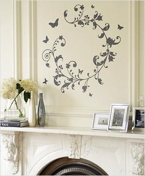 Circular Vine Creeper Wall Sticker