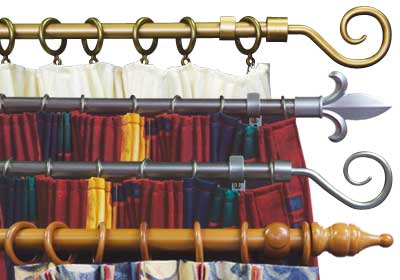 Decorative Curtain Rods