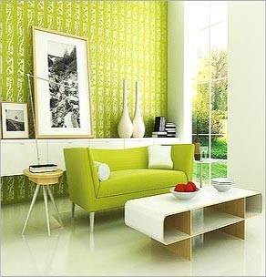 Green Living Room Walls