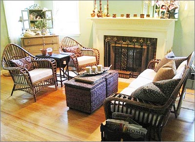 Antique Decor With Rattan Furniture 