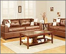  Leather Living Room Sofa