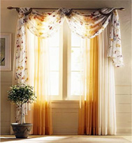Living Room Curtain and Curtain Rod