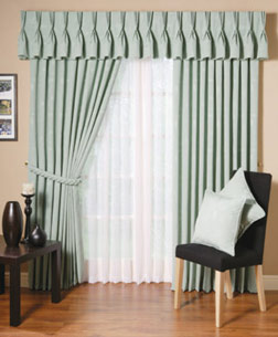 Living Room Curtains with Valence
