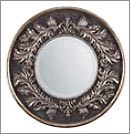 Victorian Style Round Wall Mirror