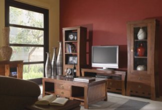Stylish Wood Living Room Furniture Set