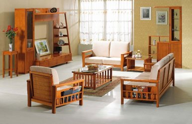 Wooden Living Room Furniture Set