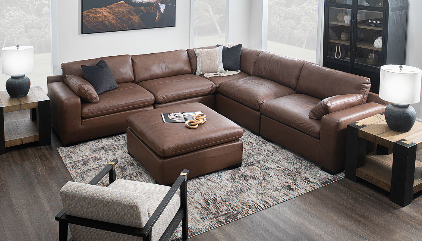 City Limits II Leather Sectional