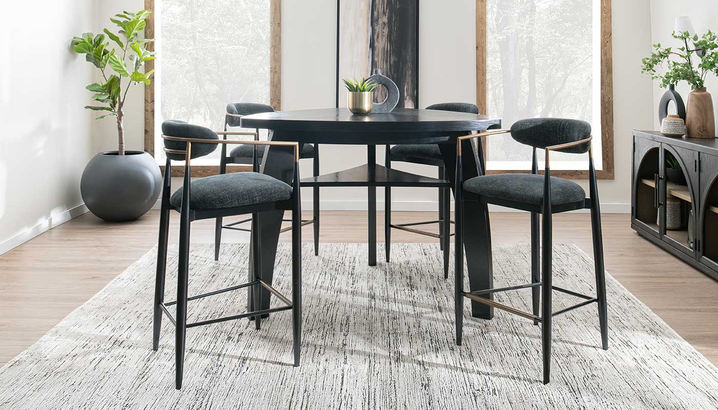 Triangle Bar Height Table & Chairs