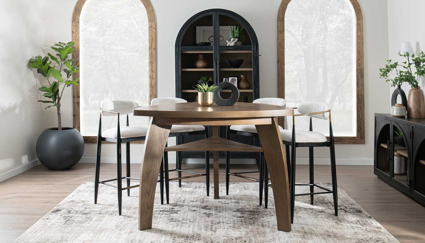 Triangle Bar Height Table & Chairs