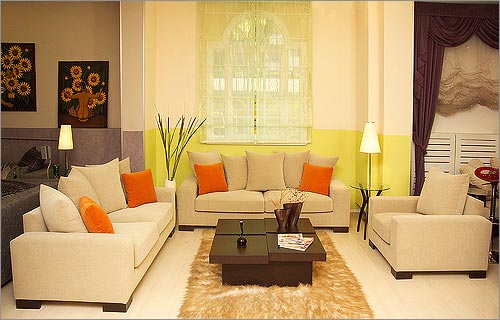 Color Combination for Living Room Interior Designs