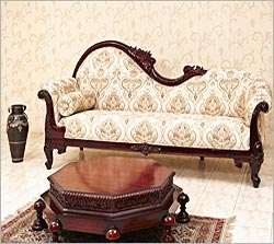 traditional wood sofa set